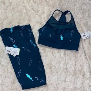 Old Navy Lightning Bolt Gym Legging Set!💙⚡️